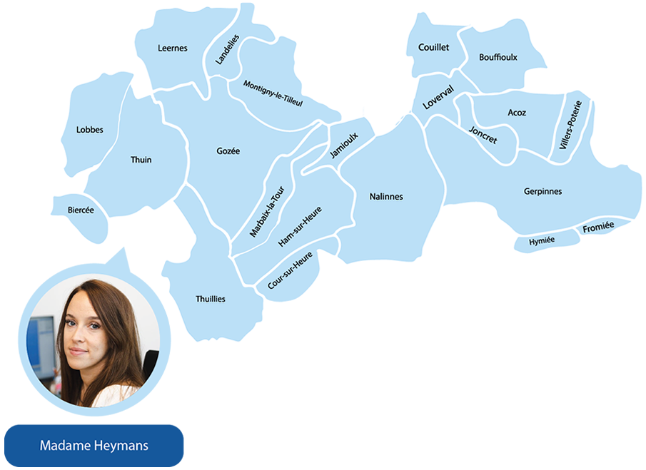 Zone bleu - Gerpinnes  et Montigny-Le-Tilleul